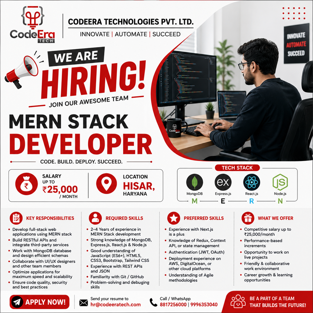 MERN Stack Developer